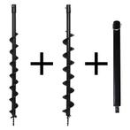 Kibani Grondboren Set 60 MM + 80 MM + Verlengstuk Lengte 500, Nieuw, Kibani