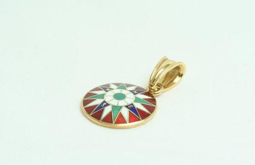 Arcadia - Hanger - Rosa dei Venti - 18 karaat Geel goud -, Sieraden, Tassen en Uiterlijk, Antieke sieraden