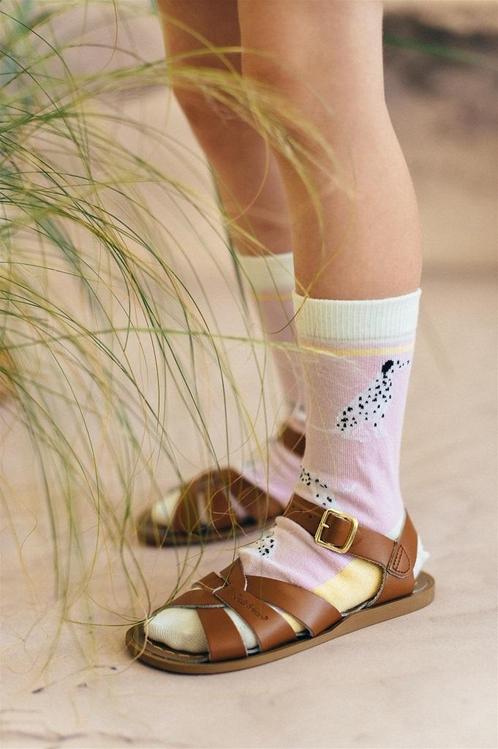 Kindersokken - lila dalmatiër - maat: 37/39 - HEBE, Kinderen en Baby's, Kinderkleding | Schoenen en Sokken, Sokken, Nieuw, Verzenden