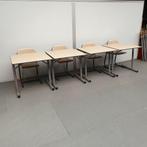 Set 4x Ahrend schooltafels met 4 stoelen - 80x80 cm