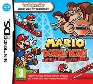 Mario vs. Donkey Kong: Mini-Land Mayhem (DS) PEGI 3+, Spelcomputers en Games, Games | Nintendo DS, Zo goed als nieuw, Verzenden