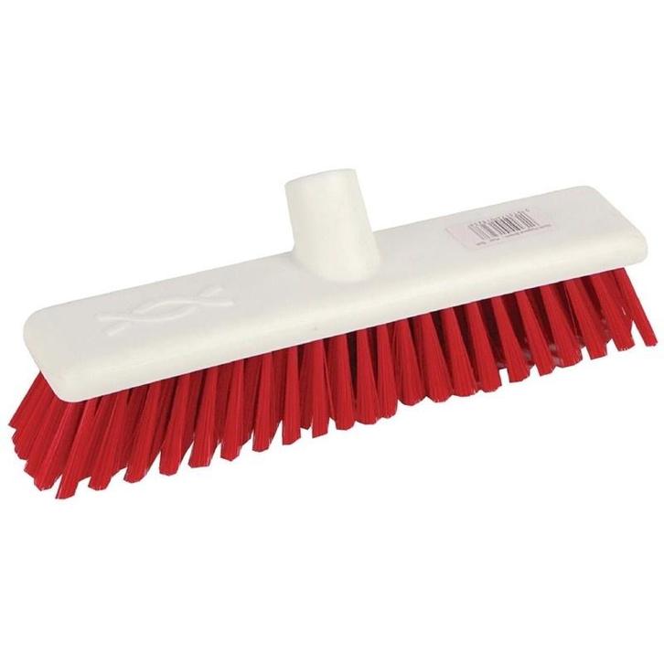 Zachte hygiënische bezem 30cm rood | Machine wasbaar tot, Zakelijke goederen, Horeca | Keukenapparatuur, Nieuw in verpakking, Verzenden