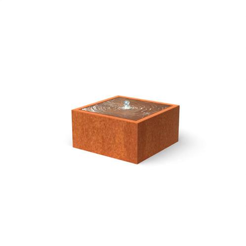Waterelement | Watertafel Taula | Vierkant | Cortenstaal, Tuin en Terras, Waterpartijen en Fonteinen, Waterornament, Nieuw, Overige materialen