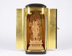 Acala Sculpture in Buddhist Altar Cabinet - Beeld Hout -