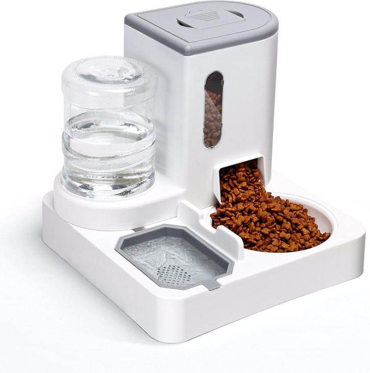 Automatische voerbak kat en hond - Voerautomaat - Voerdispen, Dieren en Toebehoren, Hondenvoerbakken en Drinkbakken, Zo goed als nieuw