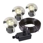 Grondspot Birch set 3 st | Zilvergrijs | 12V | Gar, Ophalen of Verzenden, Nieuw