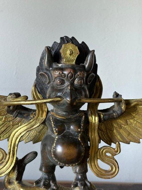 Garuda Standbeeld - Brons - Tibet - Eind 20e eeuw, Antiek en Kunst, Antiek | Overige Antiek