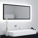 vidaXL Badkamerspiegel LED 100x8,5x37 cm acryl zwart, Verzenden, Nieuw