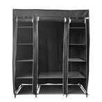 Opvouwbare Kledingkast | Campingkast | 144x44x170 | Zwart, 100 tot 150 cm, Verzenden, Nieuw, 150 tot 200 cm