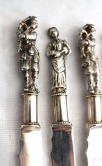 Tafelmes (10) - .833 zilver - rommelpot figuur greep, Antiek en Kunst, Antiek | Goud en Zilver