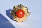 Zonder Minimumprijs - Ring met amulet - 14 karaat Geel goud
