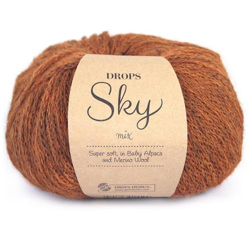 DROPS Sky Mix - 11 hazelnoot - Wol Garen, Hobby en Vrije tijd, Breien en Haken, Ophalen of Verzenden