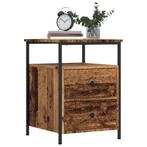 vidaXL Nachtkastjes 2 st 44x45x60 cm bewerkt hout oud, Verzenden, Nieuw, Hout