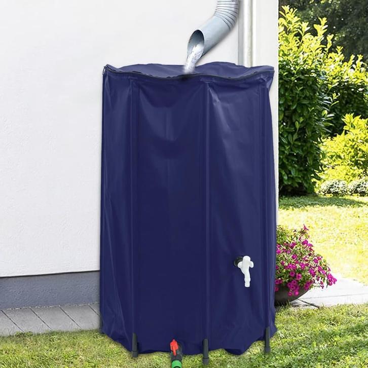 vidaXL Watertank met kraan opvouwbaar 500 L PVC, Tuin en Terras, Tuinslangen, Nieuw, Verzenden