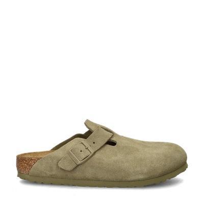 Birkenstock Boston Suede clog instapschoenen in het Groen, Kleding | Dames, Schoenen, Instappers, Groen, Nieuw, Verzenden