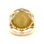 Gouden vintage munt ring 14 krt, Ophalen of Verzenden, Nieuw