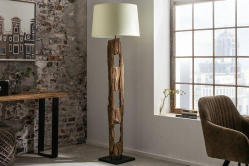 Massieve vloerlamp BARRACUDA 177cm natuurlijk ijzerhout, Huis en Inrichting, Lampen | Vloerlampen, Ophalen of Verzenden
