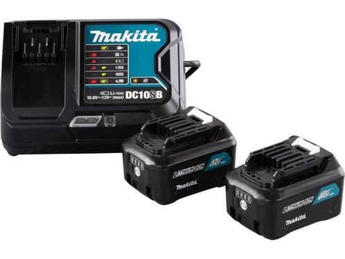 Power source kit: DC10SB lader + 2x BL1041B 12v Max (10,8V), Huis en Inrichting, Woonaccessoires | Overige, Zo goed als nieuw