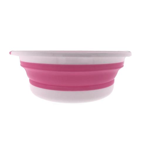 Benson Opvouwbare siliconen teil - Ø 30 cm - roze/wit - c.., Huis en Inrichting, Schoonmaakartikelen, Ophalen of Verzenden