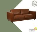 Leren bank Clear - 2,5 zits, Huis en Inrichting, Banken | Bankstellen, Bohemian, Eigentijds, Modern, Retro, Vintage, Nieuw, Ophalen of Verzenden