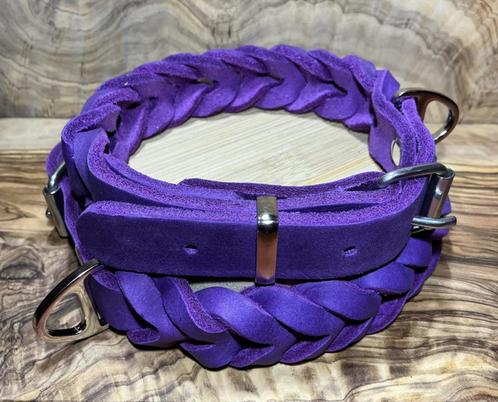 Hondenhalsband leer Purple, Auto-onderdelen, Overige Auto-onderdelen, Nieuw, Ophalen of Verzenden