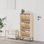 vidaXL Schoenenkast 52x25x120 cm bewerkt hout, Huis en Inrichting, Verzenden, Nieuw