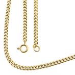 Gouden gourmetschakel ketting | 65 cm (unisex) (unisex), Sieraden, Tassen en Uiterlijk, Kettingen, Ophalen of Verzenden, Gebruikt