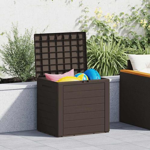 vidaXL Tuinbox 58,5x46x55 cm polypropeen bruin, Tuin en Terras, Overige Tuin en Terras, Nieuw, Verzenden