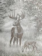 Jacquard wandtapijt in groene alpaca-wol - 185x140cm - Ezel