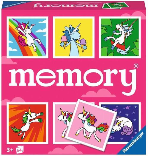 Unicorns - Memory | Ravensburger - Kinderspellen, Hobby en Vrije tijd, Gezelschapsspellen | Kaartspellen, Nieuw, Verzenden