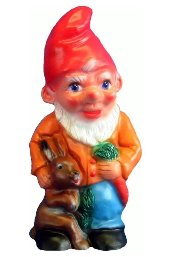 Tuinkabouter met haas, Tuin en Terras, Tuinbeelden, Nieuw, Verzenden