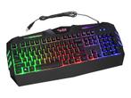 Gaming LED Toetsenbord Hurricane - LED Backlight - Zwart, Nieuw, Ophalen of Verzenden