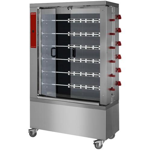 Kippenspit | 6 Spitten | Voor 36 Kippen | Elektrisch | 400V, Zakelijke goederen, Horeca | Keukenapparatuur, Nieuw in verpakking
