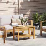 vidaXL Bijzettafel Olie naturel 70 x 40 x 45 cm Massief, Minder dan 50 cm, Verzenden, Nieuw, Minder dan 50 cm