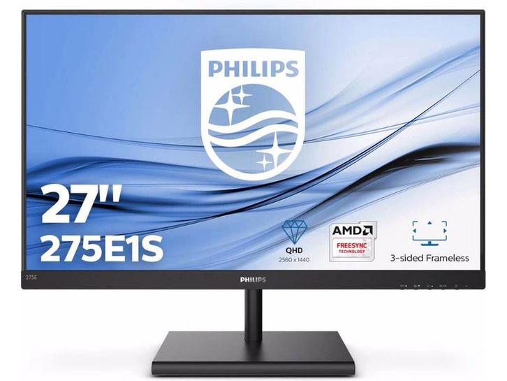 Philips E-line 275E1S - Monitor 27 - Quad HD 2560x1440 -, Computers en Software, Monitoren, Zo goed als nieuw, Verzenden