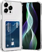 iPhone 16 Pro Max Transparant TPU Hoesje Met Card Slot - Pas, Ophalen of Verzenden, Nieuw