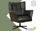 Leren draaifauteuil Lovely, Huis en Inrichting, Fauteuils, Nieuw, Ophalen of Verzenden, 75 tot 100 cm, Eigentijds, Modern, Retro, Vintage