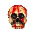 Halloween Kaars Bloederig Schedel 10cm, Verzenden, Nieuw