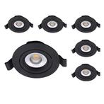 Set van 6 LED downlighters | Inbouw | 5 watt dimbaar | Dim t, Verzenden, Nieuw