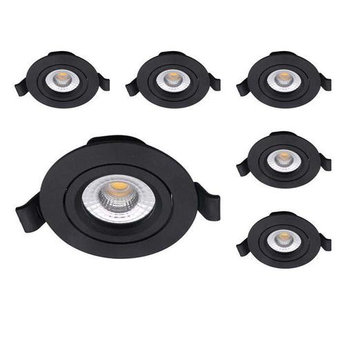 Set van 6 LED downlighters | Inbouw | 5 watt dimbaar | Dim t, Huis en Inrichting, Lampen | Plafondlampen, Nieuw, Verzenden