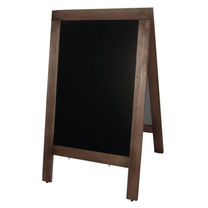 Houten Stoep Menubord | 70x(H)120cm, Zakelijke goederen, Horeca | Keukenapparatuur, Verzenden