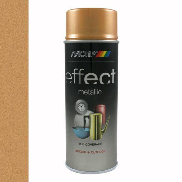 Motip Deco Effect Metallic Antiek Goud 400 ml, Doe-het-zelf en Verbouw, Verf, Beits en Lak, Nieuw, Ophalen of Verzenden