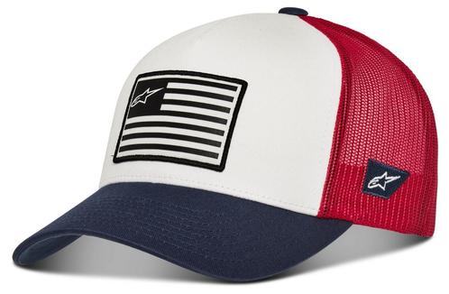 Flag Snapback Cap Alpinestars, Motoren, Kleding | Motorhelmen, Verzenden