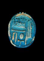 Oud-Egyptisch Scarab, met hiërogliefen Anch-S-Amon, Antiek en Kunst
