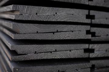 HOUT ACTIE! Zweeds rabat plank zwart €2,90 per m1 beschikbaar voor biedingen