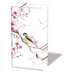 Ambiente - Zakdoeken - Bird & Blossom White, Huis en Inrichting, Nieuw