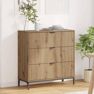 vidaXL Dressoir artisanaal eikenkleurig 79.5 x 33 x 82 cm beschikbaar voor biedingen