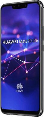 Huawei Mate 20 lite 64GB zwart, Telecommunicatie, Mobiele telefoons | Huawei, Gebruikt, Verzenden, Zwart, Zonder simlock