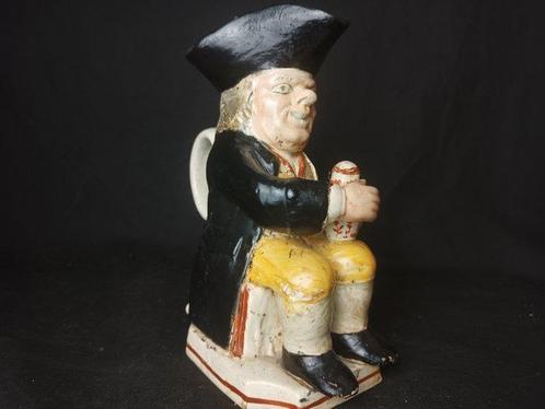 Prattware colours - Kruik - Zeldzame Toby Jug uit de, Antiek en Kunst, Antiek | Glas en Kristal