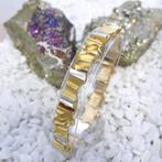 Lapponia bicolor gouden Alba armband (Schakelarmband), Sieraden, Tassen en Uiterlijk, Armbanden, Ophalen of Verzenden, Gebruikt